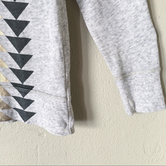 J CREW ||Vintage Sweatshirt In Metallic Triangles - Picture 7 of 8